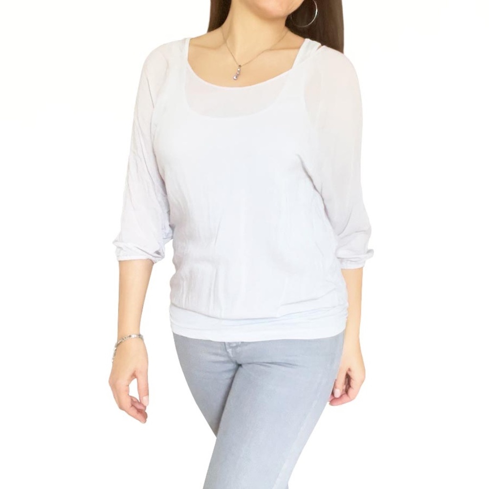 JAMES PERSE Light Grey Blouse & Tank Top